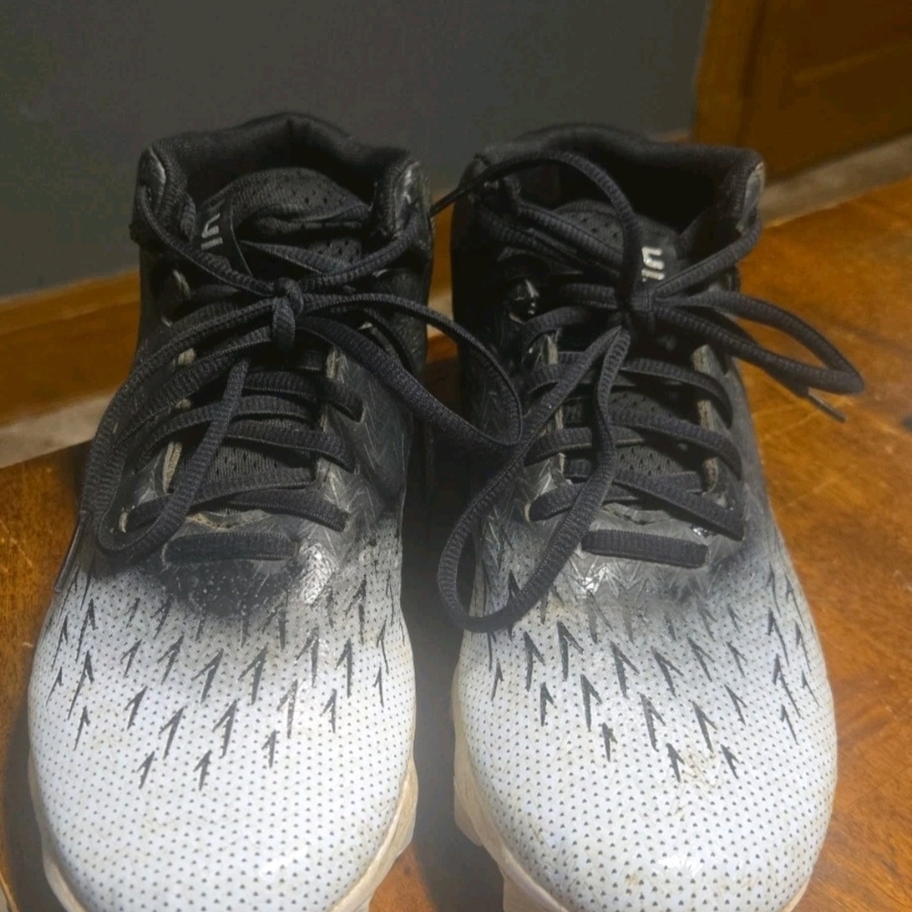 Under Armour Black and White Gradient Sneakers